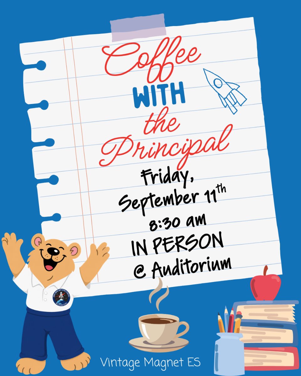 Coffee with the principal